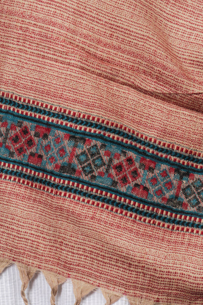 Tibetan Shawl: Luxurious Hand-Embroidered Kashmiri Silk