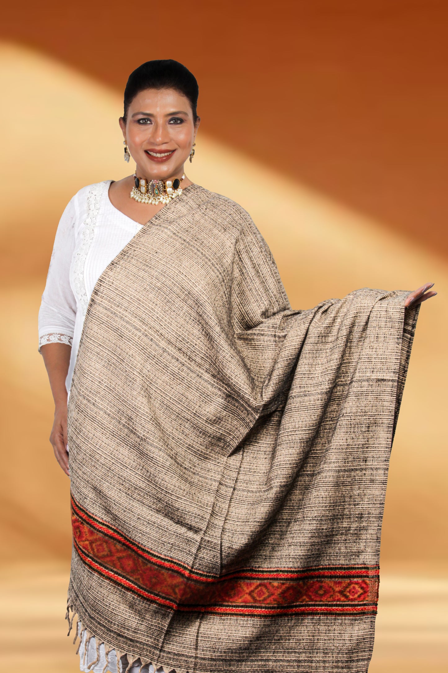 Tibetan Shawl – Handcrafted Embroidered Shawl, A Stunning and Timeless Piece of Tibetan Tradition