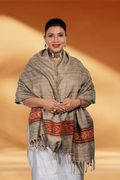 Tibetan Shawl – Handcrafted Embroidered Shawl, A Stunning and Timeless Piece of Tibetan Tradition