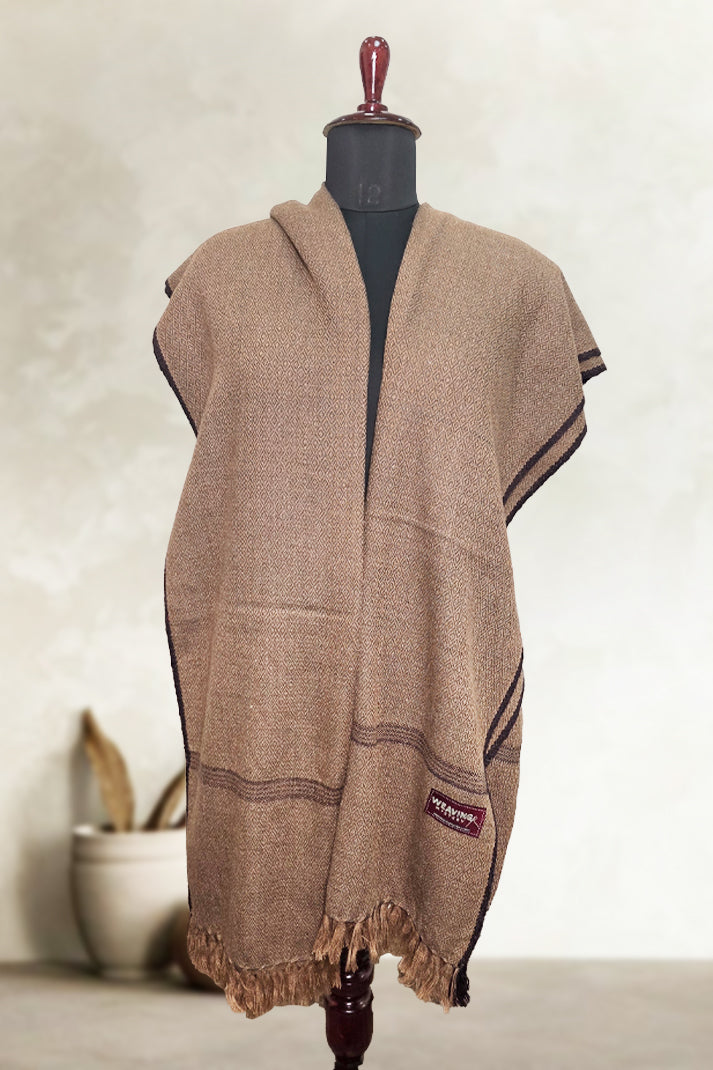 Brown Loyi Shawl for Men – Premium Winter Warmth