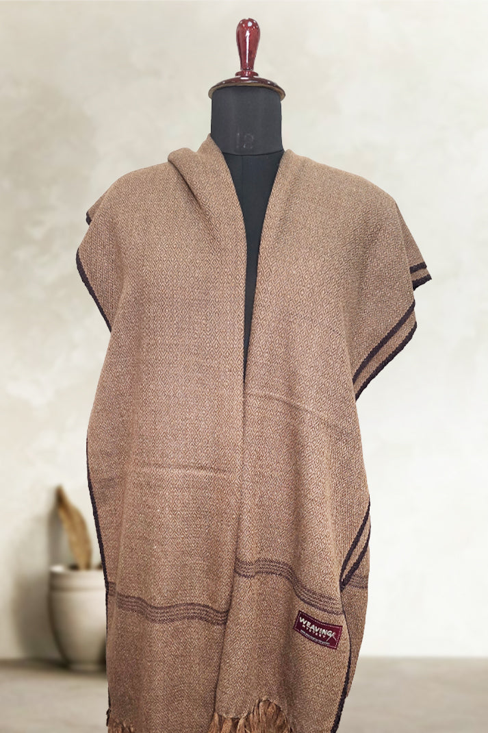 Brown Loyi Shawl for Men – Premium Winter Warmth