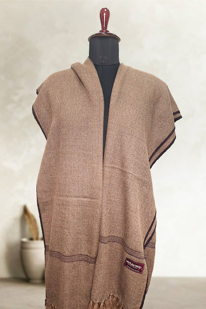 Brown Loyi Shawl for Men – Premium Winter Warmth