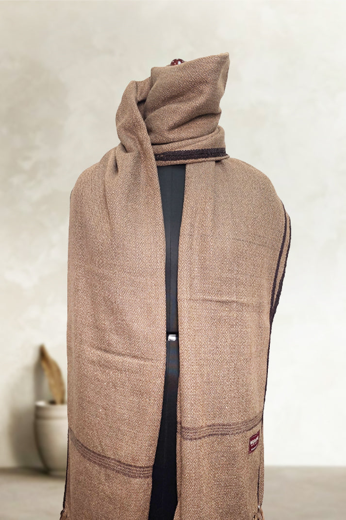 Brown Loyi Shawl for Men – Premium Winter Warmth