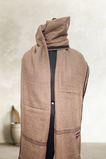Brown Loyi Shawl for Men – Premium Winter Warmth