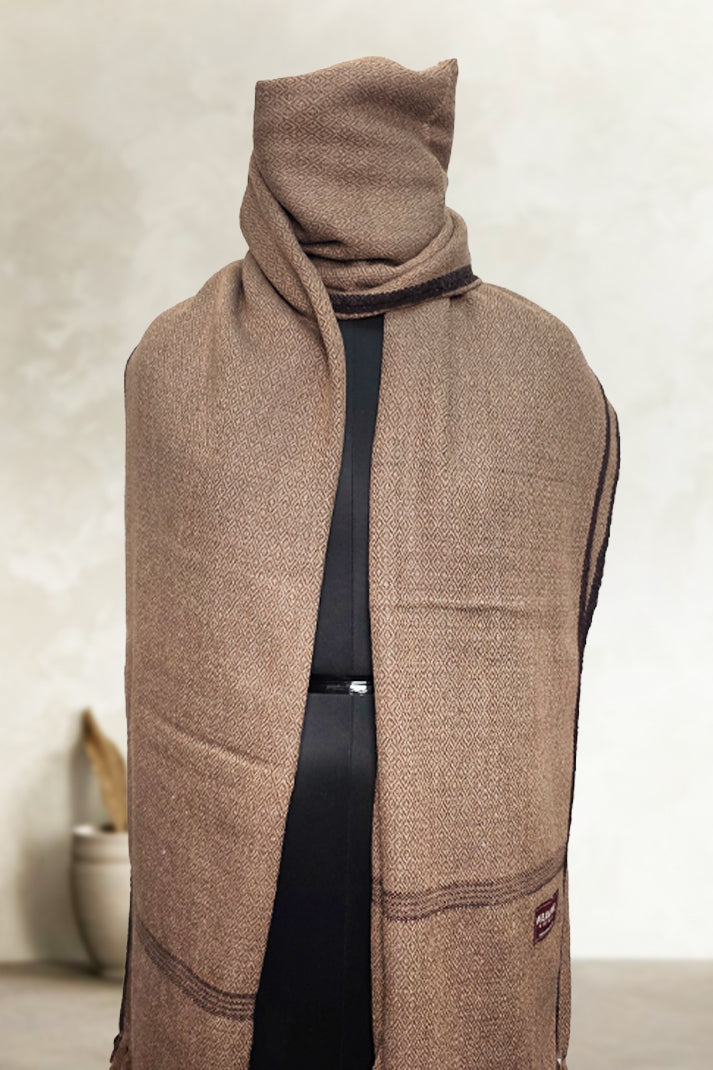 Brown Loyi Shawl for Men – Premium Winter Warmth