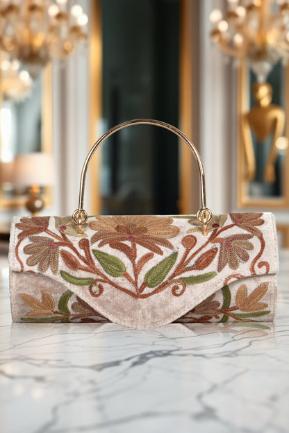 Kashmiri Hand-Stitched Mini Duffle Bag – A Masterpiece of Art and Craftsmanship