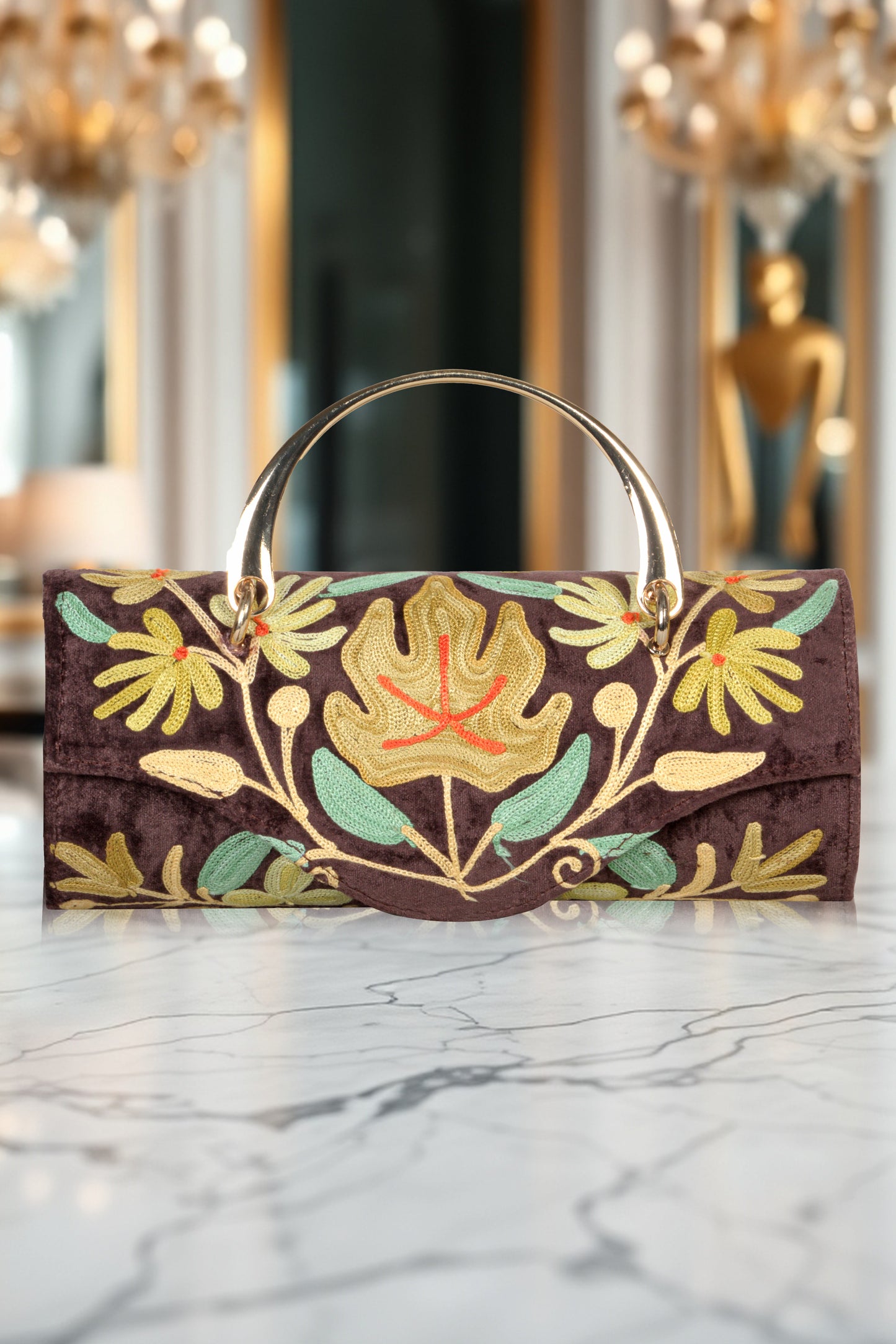 Duffle Bag – Colorful Hand-Embroidered Mini Duffle for a Vibrant Look