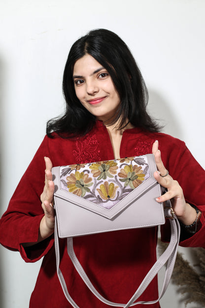 Weaving Mystery: Premium Hand-Embroidered Handbag for women`s  – Timeless Elegance Redefined