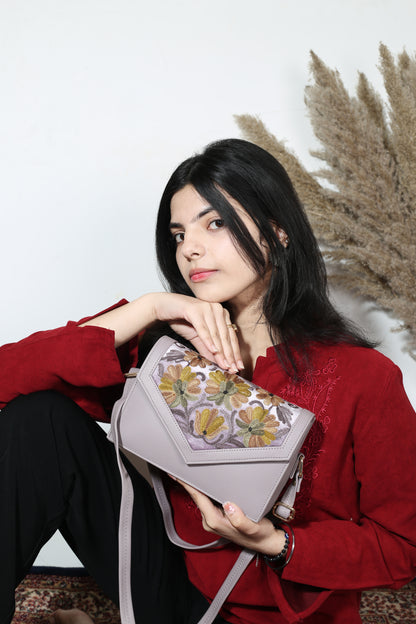 Weaving Mystery: Premium Hand-Embroidered Handbag for women`s  – Timeless Elegance Redefined