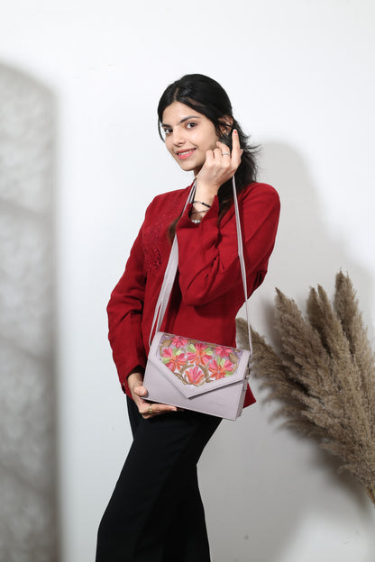 Weaving Mystery: Premium Hand-Embroidered Handbag for women`s  – Timeless Elegance Redefined