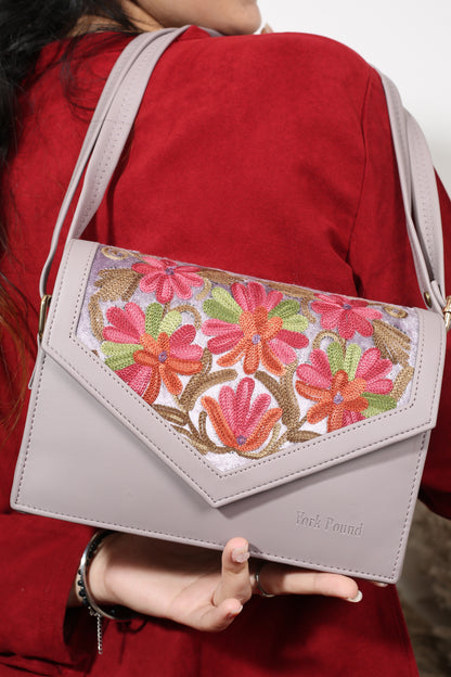 Weaving Mystery: Premium Hand-Embroidered Handbag for women`s  – Timeless Elegance Redefined