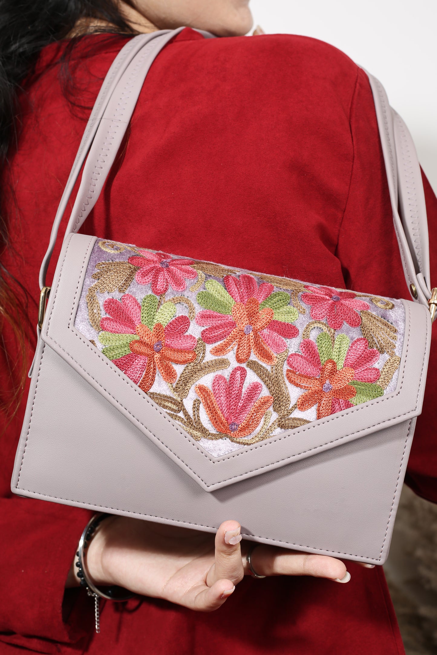 Exquisite Hand-Embroidered Sling Bag | Perfect for Any Occasion