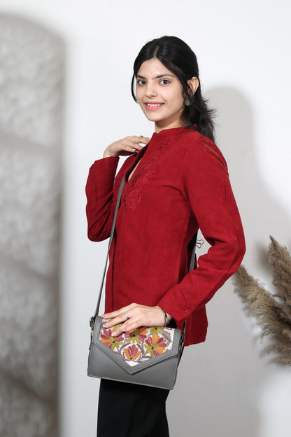 Hand-Embroidered Sling Bag | Artisanal Design for Everyday Style