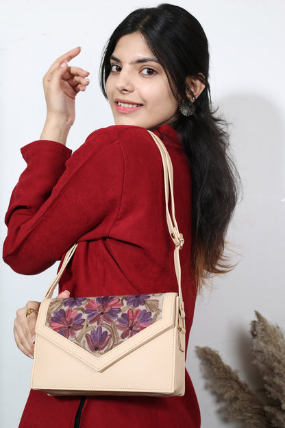 Handmade Sling Bag with Beautiful Embroidered Patterns