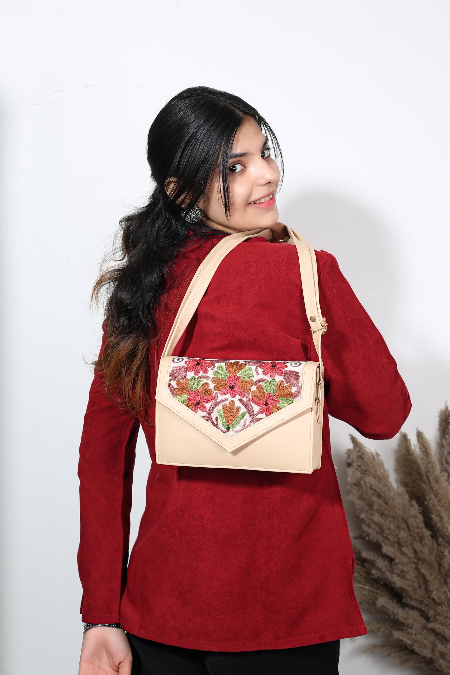 Unique Handmade Sling Bag | Traditional Embroidery Charm