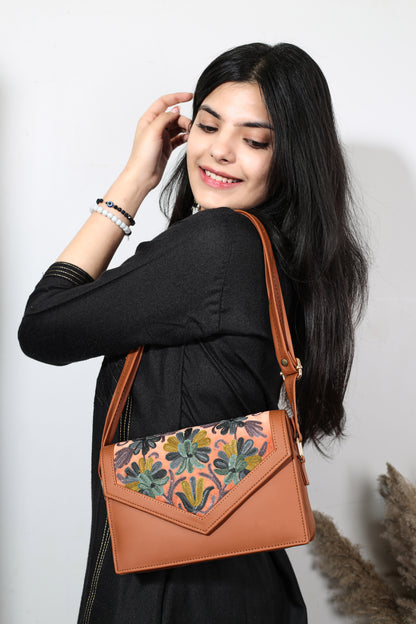 Hand-Embroidered Sling Bag | A Fusion of Art and Fashion