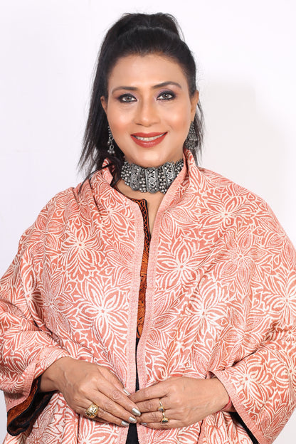 Timeless Luxury Kashmiri Zari Stole Embroidered Pashmina