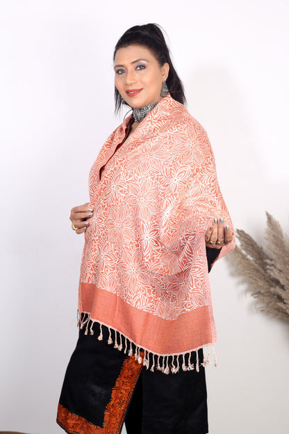 Timeless Luxury Kashmiri Zari Stole Embroidered Pashmina