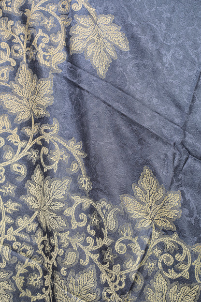 Golden Radiance: Elegant Self Zari Shawl – Weaving Mystery Collection