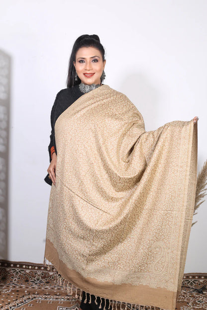 Luxury Zari Handcrafted Pashmina Shawl Combo Set