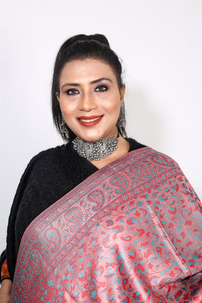 Exquisite Patta Kashmiri Shawl – Handcrafted Elegance