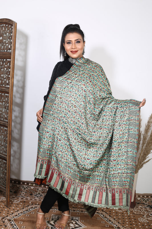 Exquisite Patta Kashmiri Shawl – Handcrafted Elegance