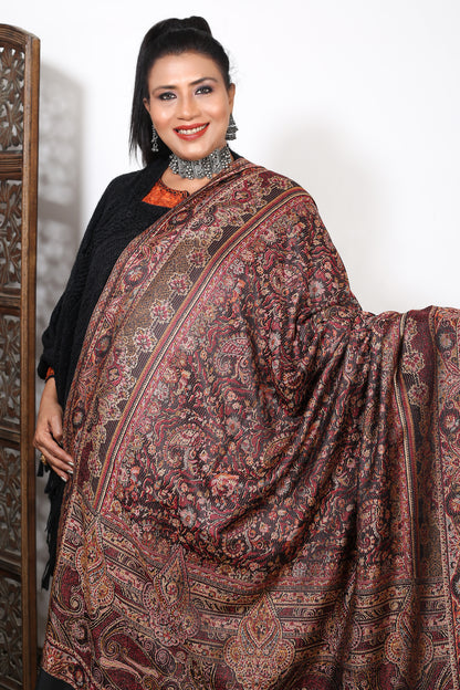 Elegant Handwoven Kashmiri Kaani Shawl  – Weaving Mystery Collection