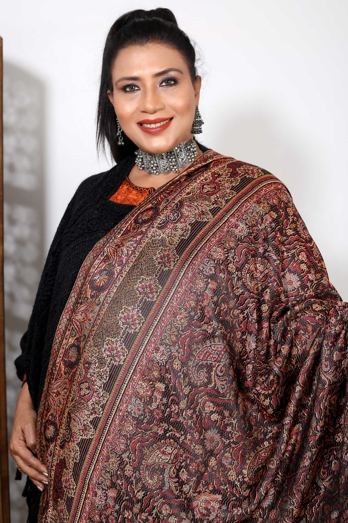 Elegant Handwoven Kashmiri Kaani Shawl  – Weaving Mystery Collection