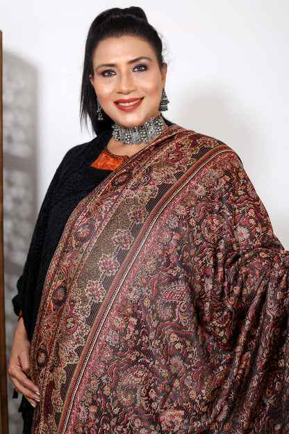 Elegant Handwoven Kashmiri Kaani Shawl  – Weaving Mystery Collection