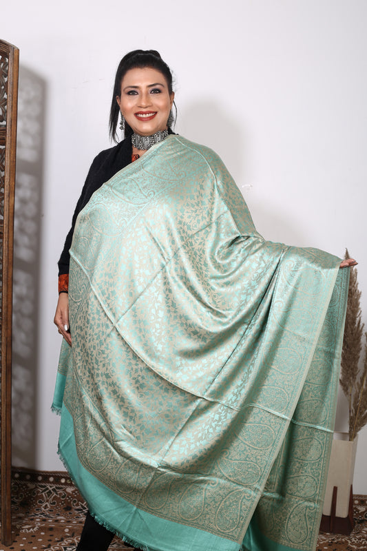 Eska Golden Weave: The Zari Stole of Kashmir – Weaving Mystery Collection