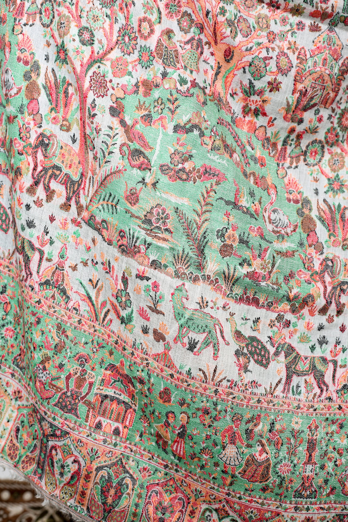 Mughal Kani Handwoven Kashmiri Shawl