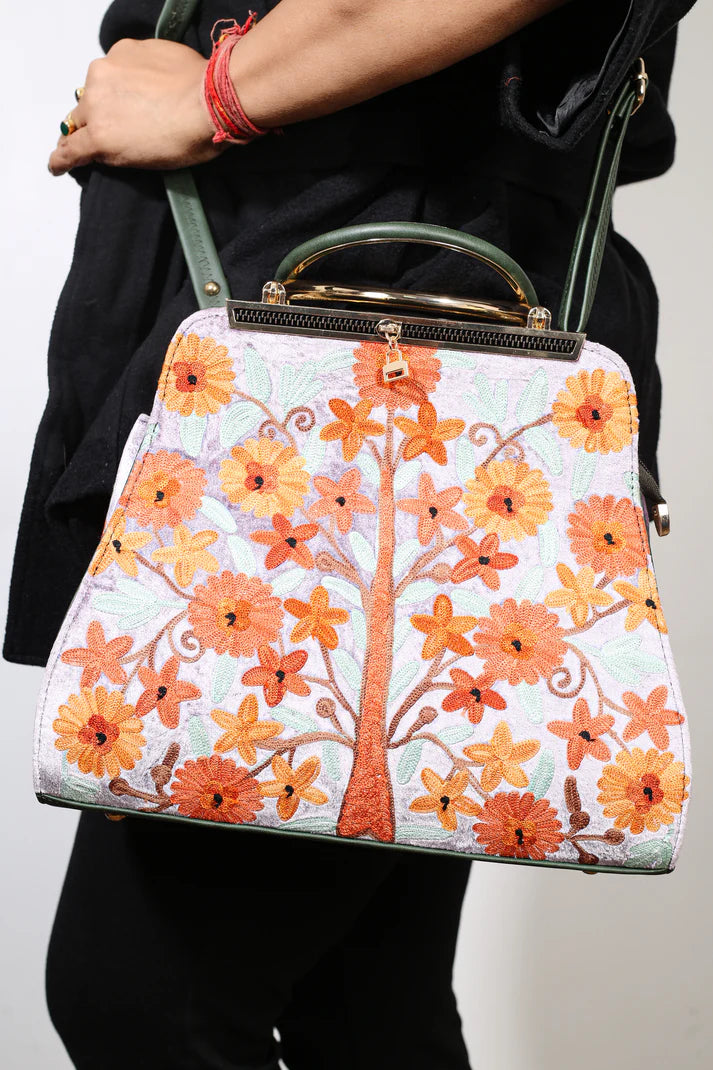 Teal Green Zari Shawl & TRL Bag with Pouch – Lohri Special Combo Offer