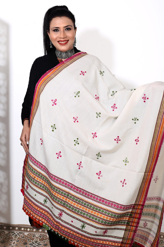 Weaving Mystery Brings You Handcrafted Kutch Bhujodi Shawl – A Heritage of Elegance and Comfort