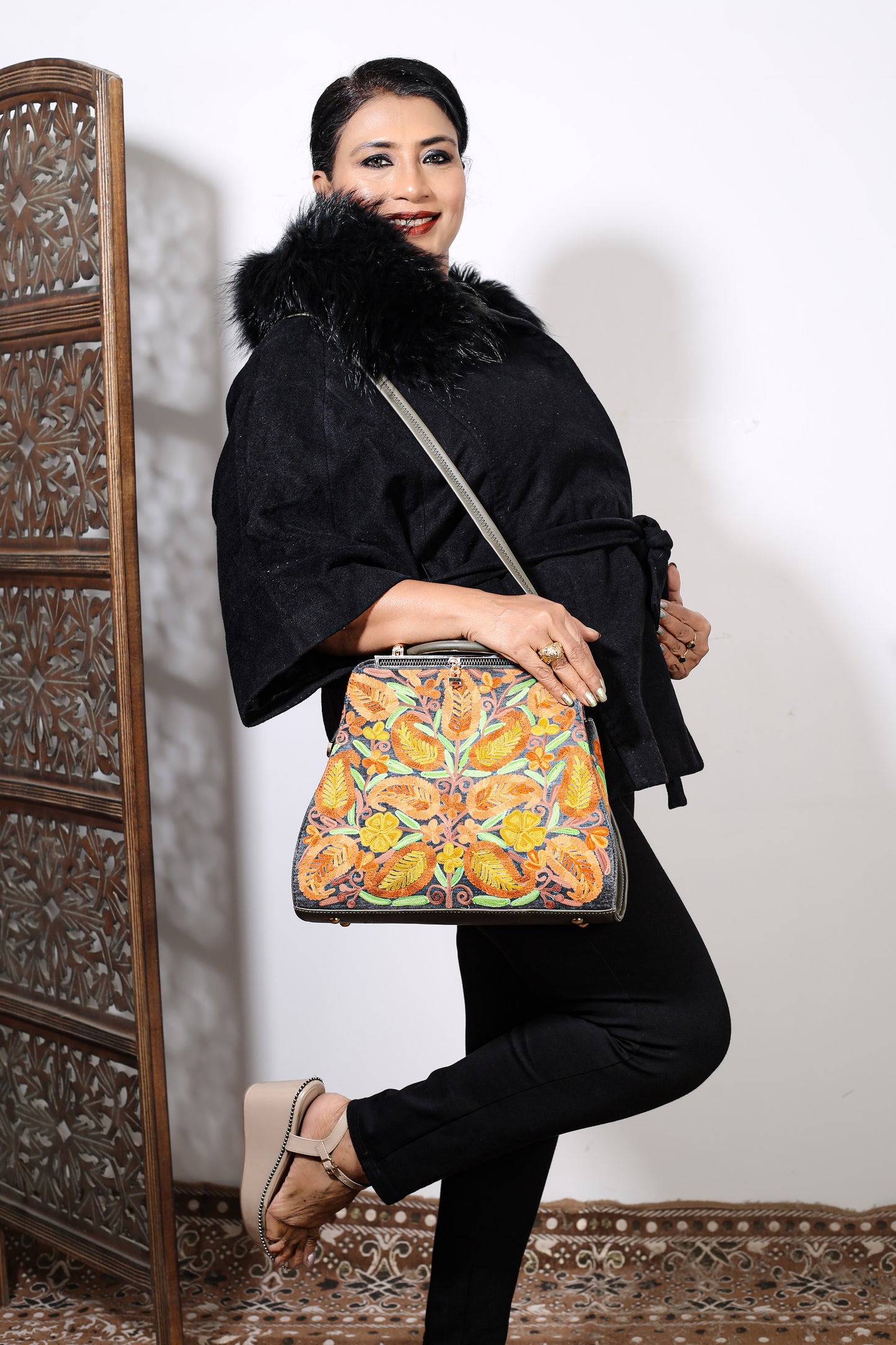 Artisan Kashmiri Trl Bag by Weaving Mystery – Intricate Hand Embroidery