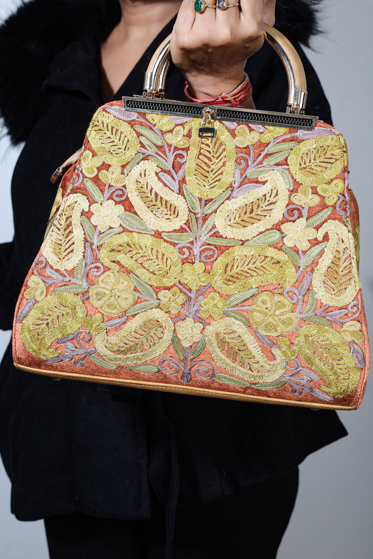 Kashmiri Embroidered Trl Bag by Weaving Mystery – A Piece of Art