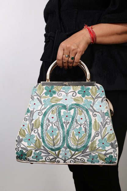 Weaving Mystery’s Handcrafted Trl Bag – Intricate Kashmiri Embroidery