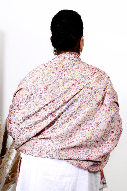 Kani Shawl: Handcrafted Wool Shawl with Rich, Intricate Kani Embroidery for Timeless Elegance