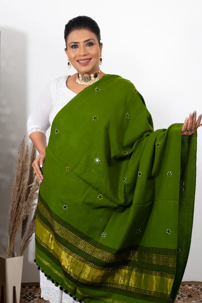Lagdi Patta Shawl – Hand-Embroidered Kashmiri Wool Shawl | Lohri Combo Offer (Pack of 3)