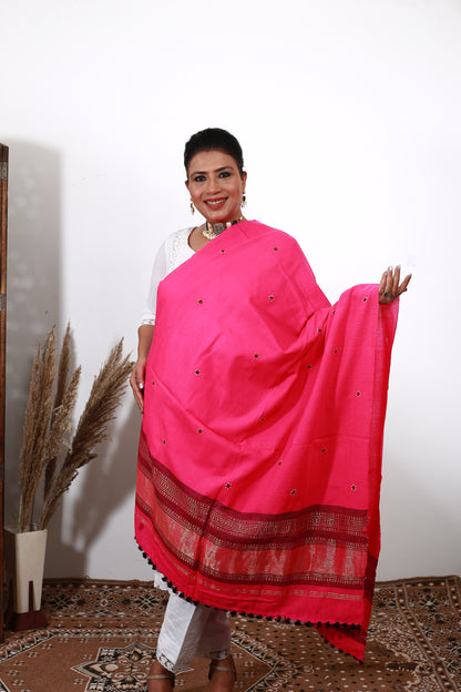 Lagdi Patta Shawl – Luxurious Kashmiri Wool Wrap with Traditional Hand Embroidery