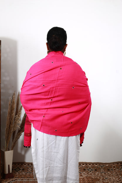 Lagdi Patta Shawl – Luxurious Kashmiri Wool Wrap with Traditional Hand Embroidery