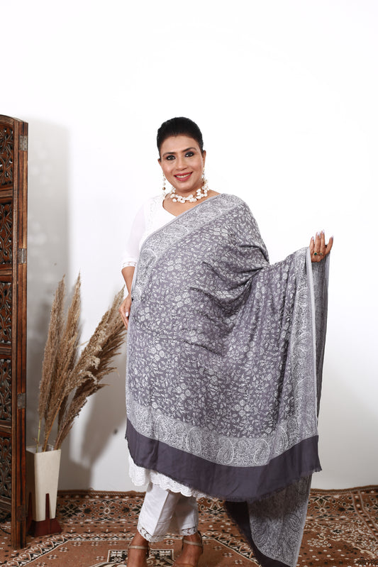 Kani Shawl: Artisanal Handwoven Shawl with Traditional Kani Embroidery for a Timeless and Elegant Look