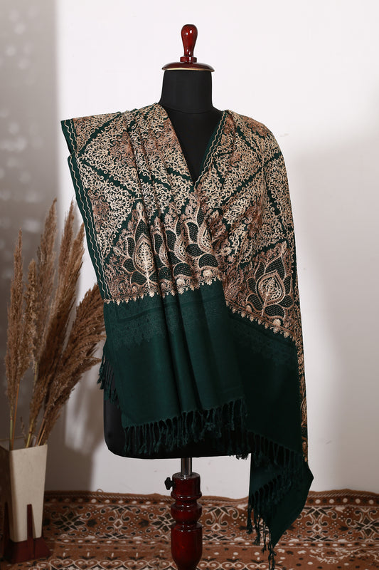 Wedding Shawl – Bridal-Ready Handcrafted Kashmiri Shawl with Intricate Detailing