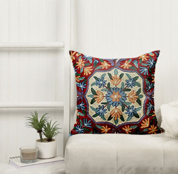 Mystic Floral Symphony Cushion Covers Set OF 3PCS