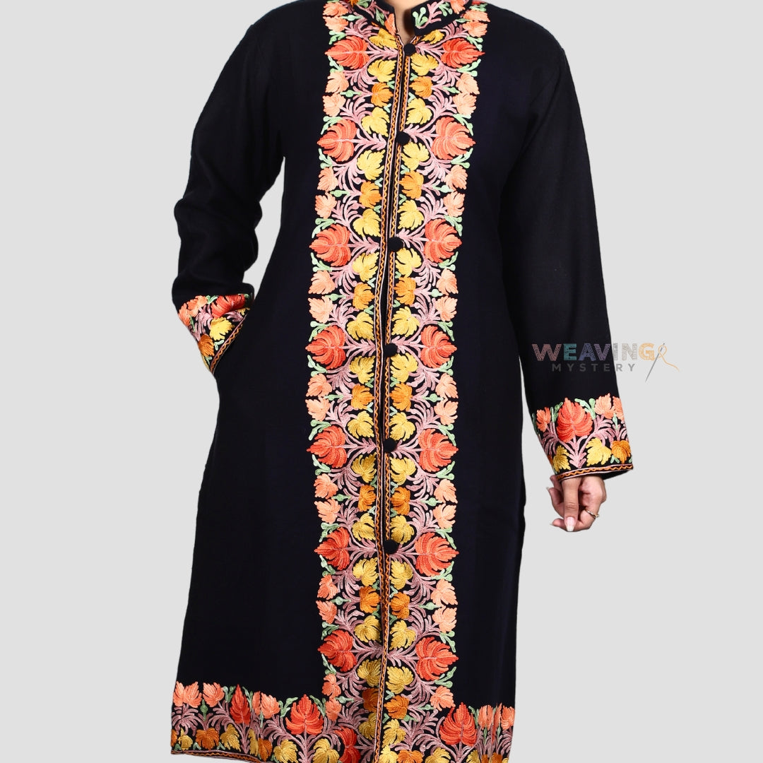 Radiance Embrace Embroidered Pure Woollen Phiran