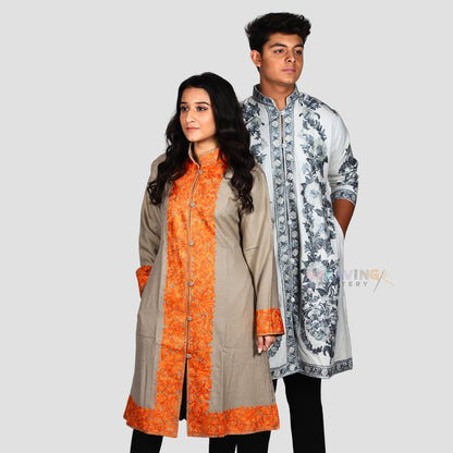 Luxury Embroidered Pure Woollen Phiran