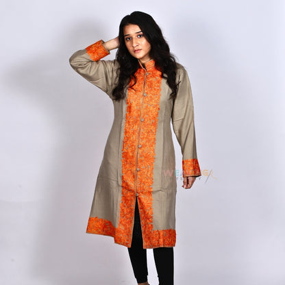 Luxury Embroidered Pure Woollen Phiran