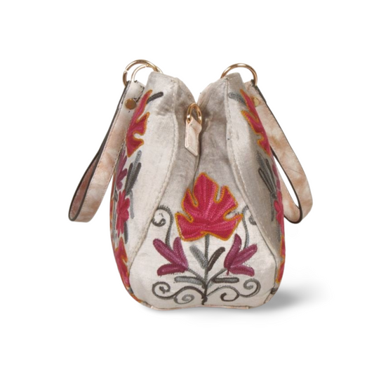 Royal Kashmir Embroidered Leather Bag