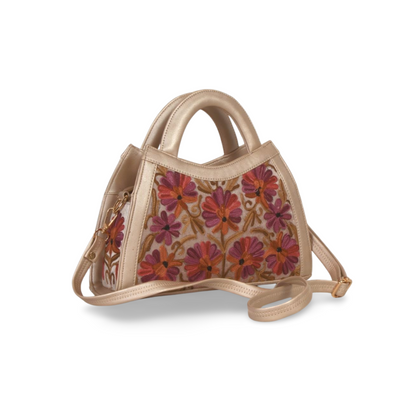 Royal Kashmir Embroidered Leather Bag