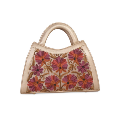 Royal Kashmir Embroidered Leather Bag