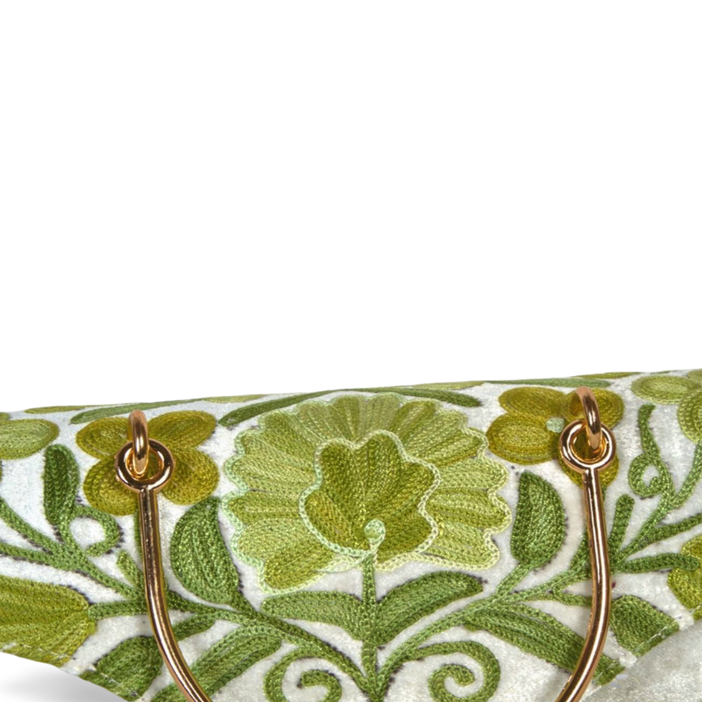 Duffle Bag – Beautifully Crafted Mini Duffle with Hand-Embroidered Floral Art